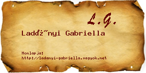 Ladányi Gabriella névjegykártya