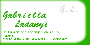 gabriella ladanyi business card