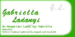 gabriella ladanyi business card